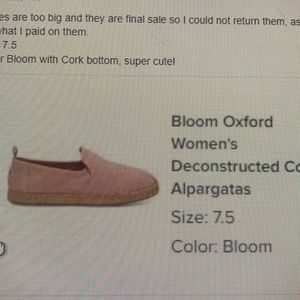 Toms bloom oxford women’s-brand new